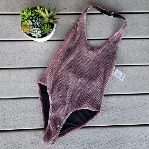 Urban Outfitters Tops - NWT Metallic Halter Body Suit UO